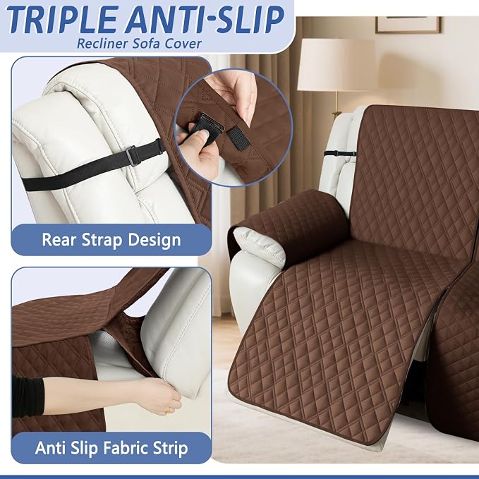 Arfntevss Recliner Sectional Couch Covers 1OO% Waterproof L Shape Sofa Cover - Image 4