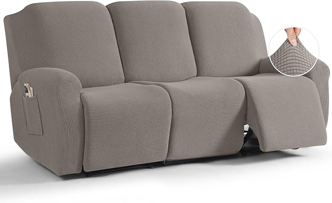 TAOCOCO Recliner Sofa Covers 8-Pieces Stretch Large Couch Covers by TAOCOCO