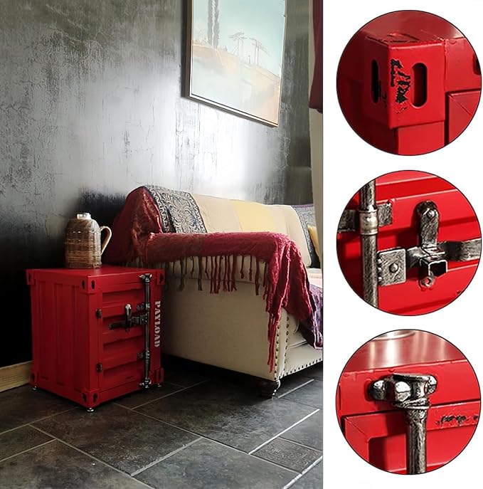 Side Table Industrial End Table - Image 3