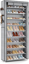 VTRIN Vertical Narrow Shoe Rack Organizer Tall Shoe Rack by VTRIN