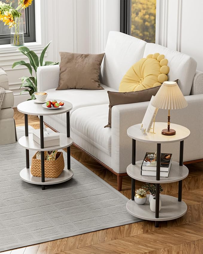 XBurmo Round Coffee Table for Living Room - Image 6