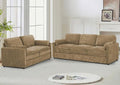Comfy Chenille Sofa Set with Well-Filled Pillows, Modern 3 Seater and Loveseat by LESOFAIR