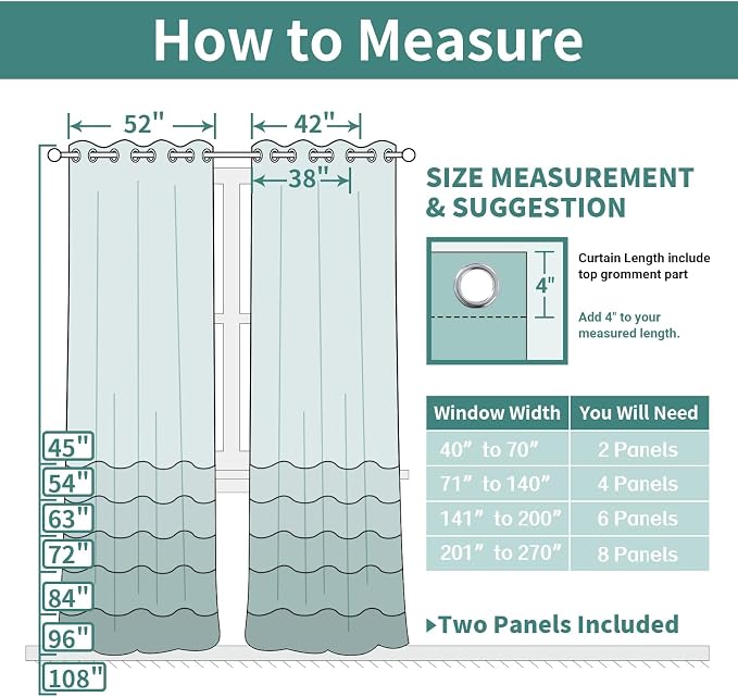 Yakamok Thermal Curtains Blackout Curtain Panels, Room Darkening Solid Grommet - Image 7