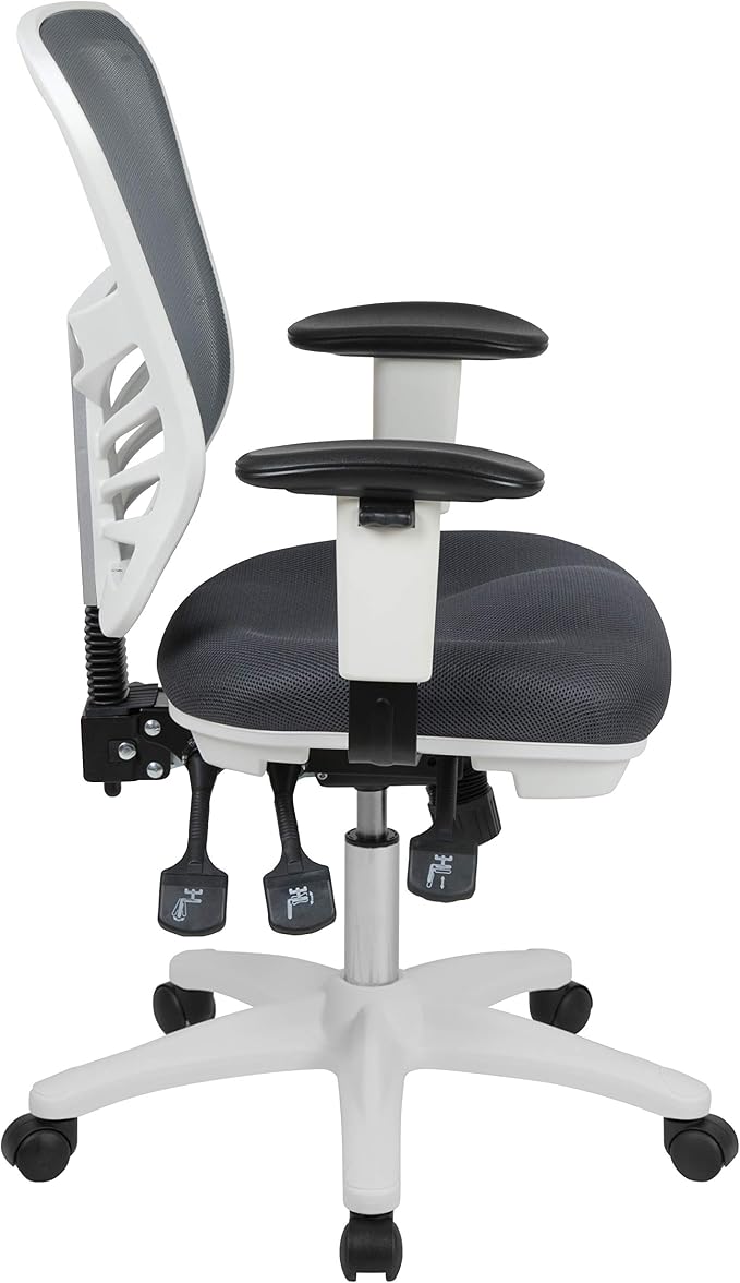 Flash Furniture Nicholas Mid-Back Swivel Office and Gaming Chair, Ergonomic - Image 6
