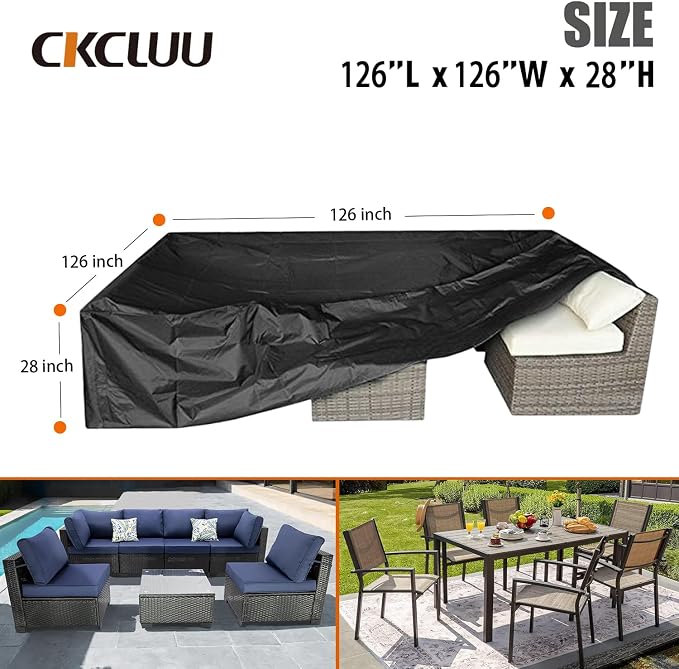 Patio Furniture Set Cover Outdoor Sectional Sofa Set Covers Outdoor Table and - Image 6