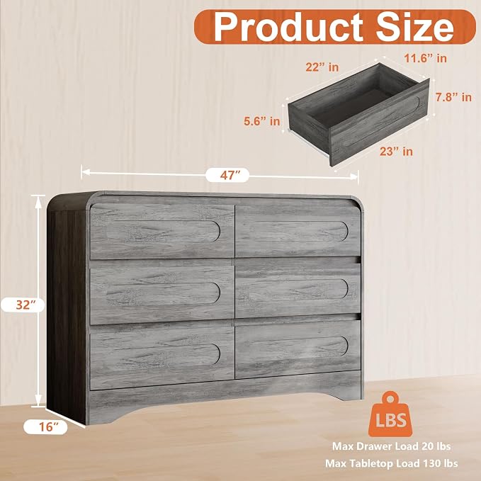 5 Piece Bedroom Sets, Modern Dresser and Nightstand Sets & Bookshelf - Image 6
