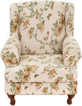 KRFOONN Wingback Chair Covers Slipcovers 2 Piece Stretch Wing Chair Covers by KRFOONN