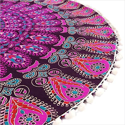 32" Purple Pink Mandala Floor Pillow Cover Meditation Cushion Seating Throw - Image 6