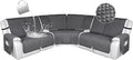 HDCAXKJ 100% Waterproof Reclining Sectional Couch Covers L Shape Recliner Sofa by HDCAXKJ