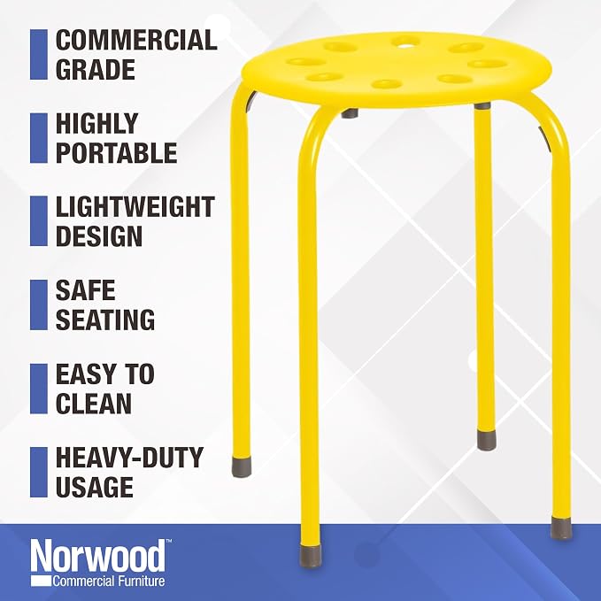 Norwood Commercial Furniture Stacking Stools - Image 5