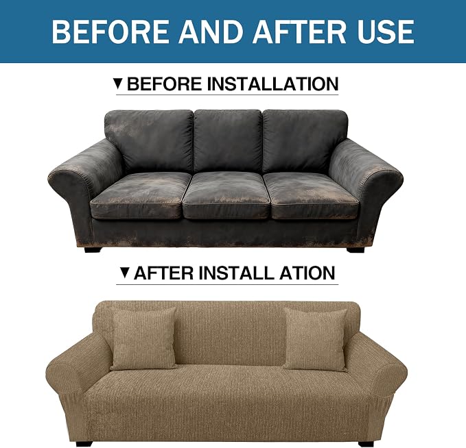 Sofa Slipcover with 2 Pillow Cover - Image 8