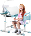 Rengue Kids Desk and Chair Set, Height Adjustable Children School Functional by Rengue