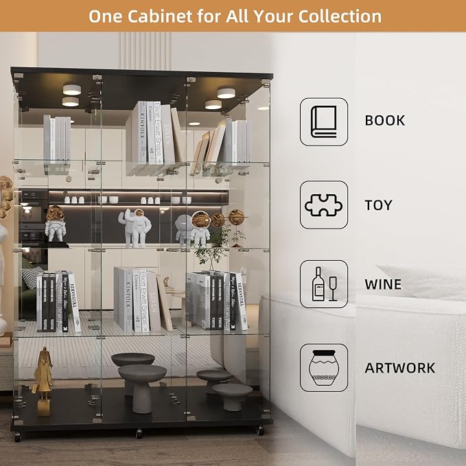 Beauty4U Glass Display Cabinet - Image 7