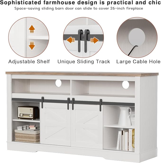 YESHOMY Fireplace TV Stand for Television up to 65+ Inch - Image 5