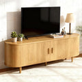 58" Mid Century Modern TV Stand, Wood TV Consoles by Unknown