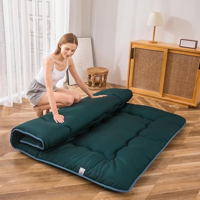 MAXYOYO Japanese Floor Mattress Futon Mattress, Thicken Sleeping Pad Foldable by MAXYOYO
