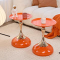2-Pack Sleek Hourglass Side Table by Unknown