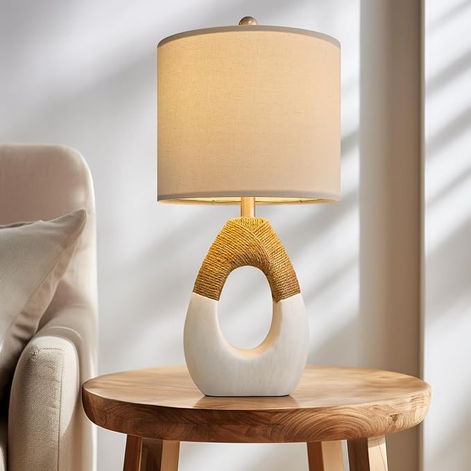 OYEARS 19'' Small Boho Table Lamps - Image 6
