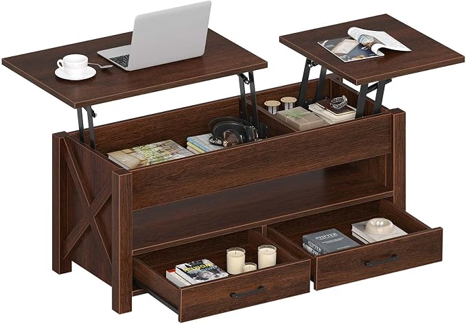 Seventable Coffee Table, 47.2" Lift Top Coffee Table by Seventable