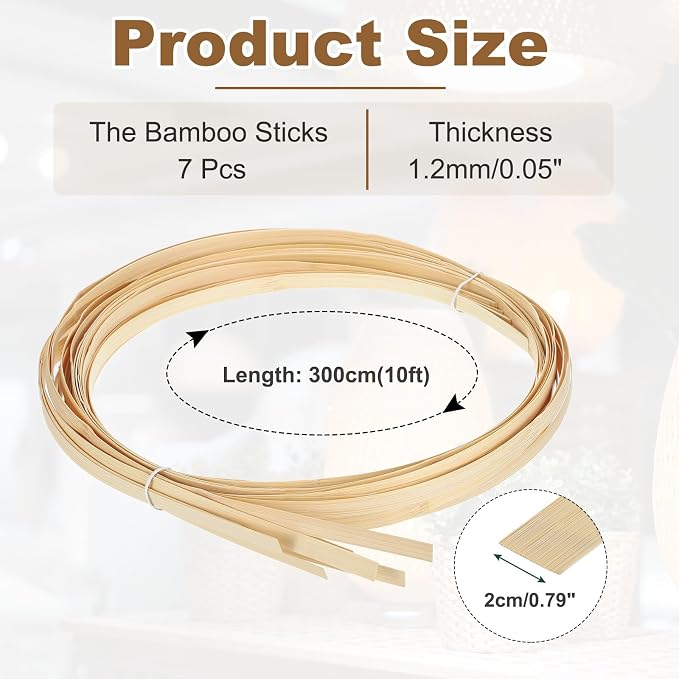 MECCANIXITY 7 Rolls Bamboo Strips - Image 2