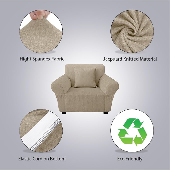 Armchair Slipcover with 1 Pillow Cover - Image 2