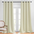 NICETOWN Room Darkening Beige Curtains 102 inches Long 2 Panels Burg, Grommet by NICETOWN