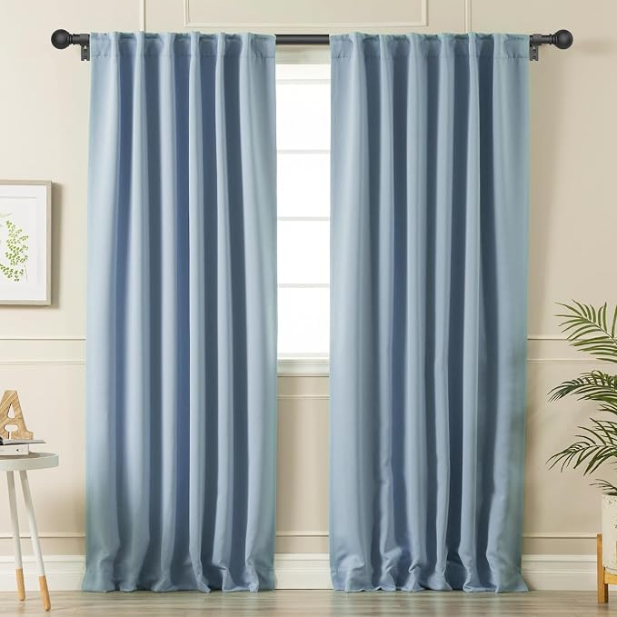 Black Curtain Rods for Windows - Image 6