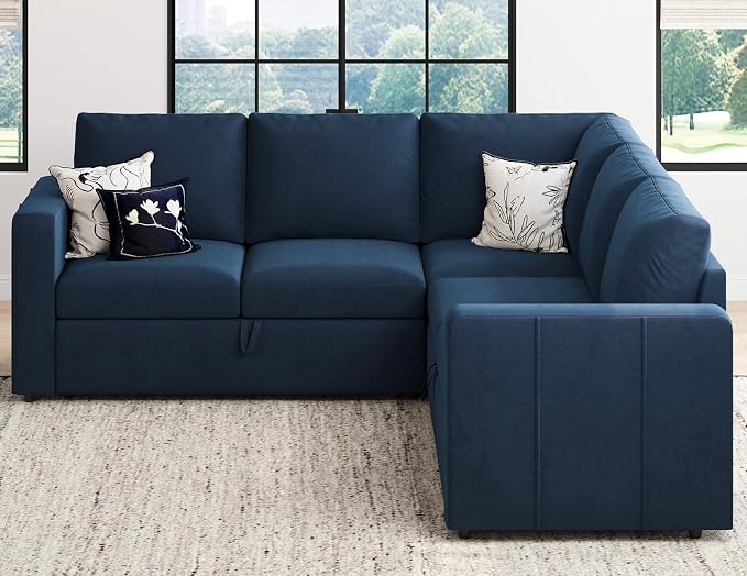 Belffin Modular Sectional Sleeper Sofa - Image 4