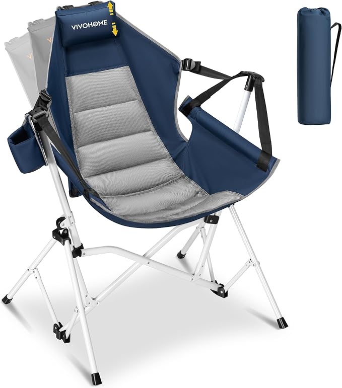 VIVOHOME Hammock Camping Chair, Portable Outdoor Swinging Rocking Chairs by VIVOHOME