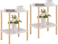 Apicizon 2 Tier End Table Set of 2, Small Side Table by APICIZON