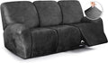 ANARACHON Leather Look Recliner Couch Cover, 8-Pieces Stretch Recliner Sofa by ANARACHON