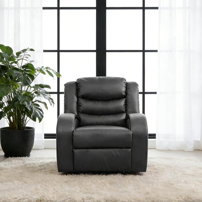 3-Piece Couch Living Room Furniture Sets, Sectional Recliner Sofa Set, Leather by Unknown
