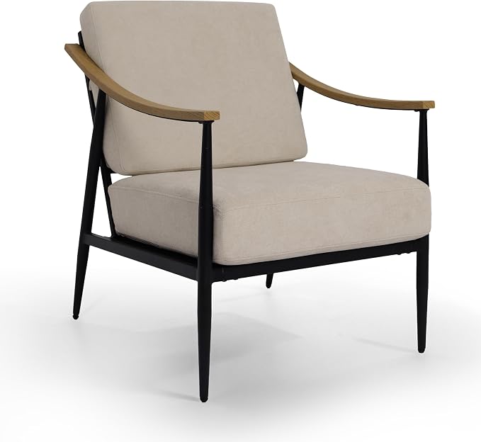 RNKSFX Modern Accent Chair for Living Room Bedroom Mid Century Arm Chair - Image 7