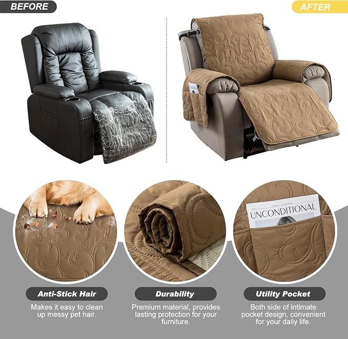 100% Waterproof Recliner Chair Cover, Recliner Chair Covers - Image 5