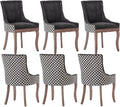 Modern Dining Chairs Set of 6, High Back Dining Chairs Side Chairs by MZDOO