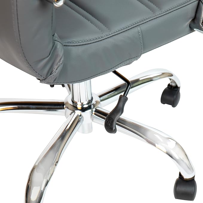 Flash Furniture Whitney Mid-Back Swivel LeatherSoft Desk Chair - Image 10