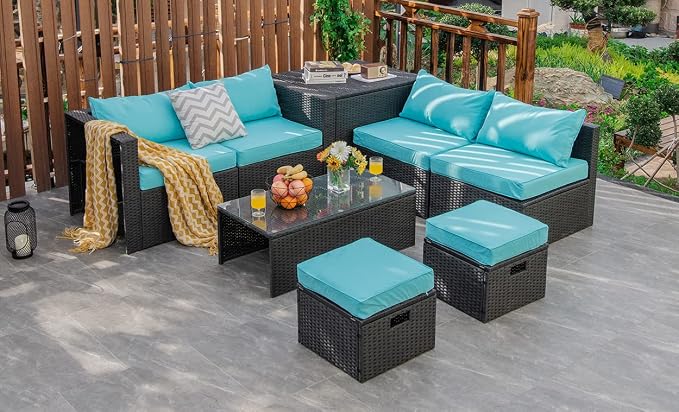 Tangkula 8 Pieces Patio Furniture Set - Image 3