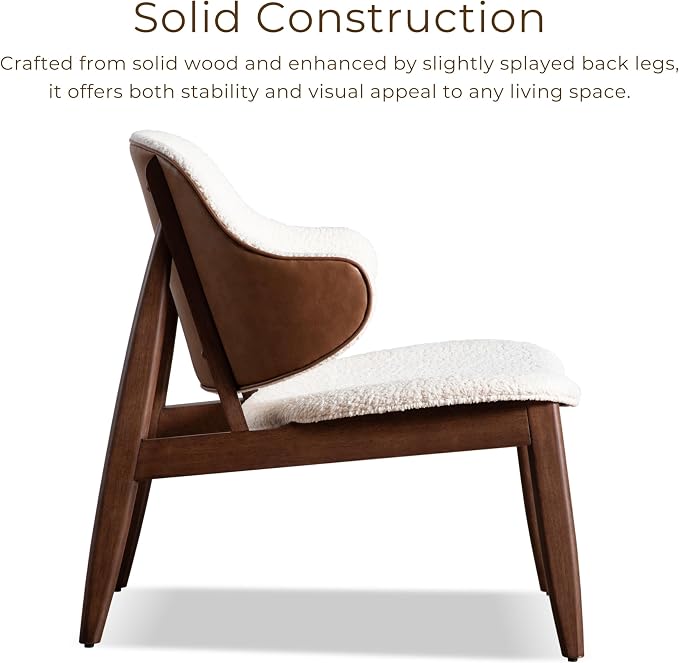 Furniture of America Callum Mid-Century Modern Solid Wood 2 Piece Brown Round - Image 8