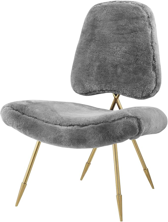 Modern Contemporary Urban Living Room Lounge Club Lobby Accent Chair, Metal by Unknown