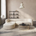 Acanva Luxury Modern Tight Curved Back Velvet Sofa, Minimalist Style Comfy Couch by acanva