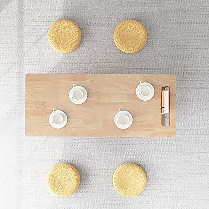 WoodShine Mid Century Modern Mini-Swing Wooden Coffee/Tea Table, Japanese - Image 2