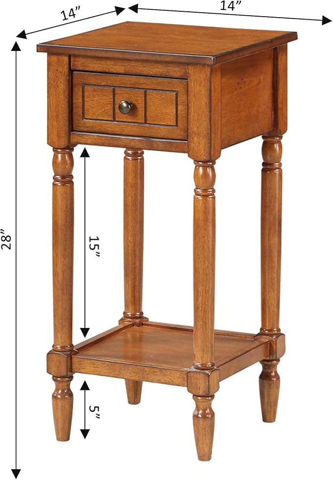 Convenience Concepts French Country Khloe 1 Drawer Accent End Table 14" - Image 9