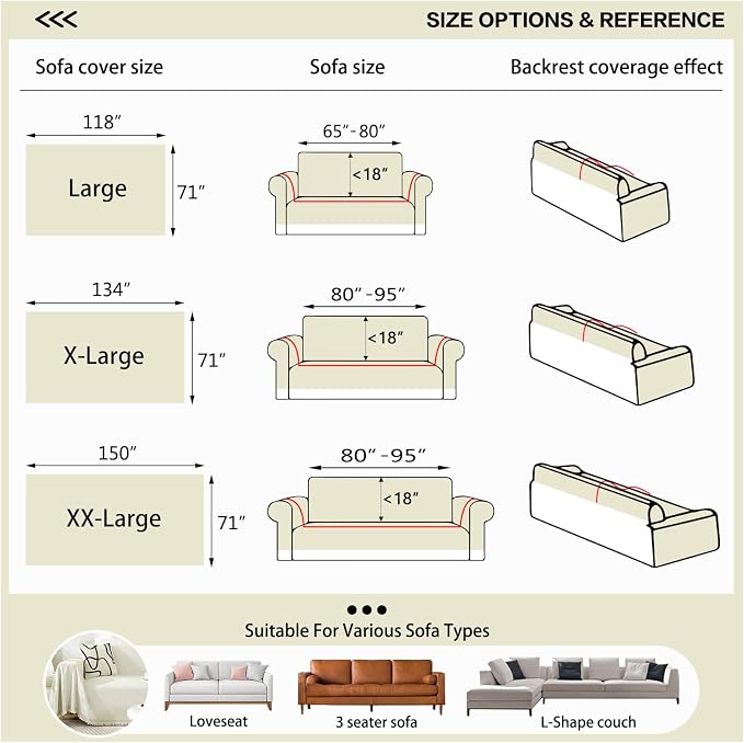 DREAMINGO Modern Minimalism Couch Cover - Image 2