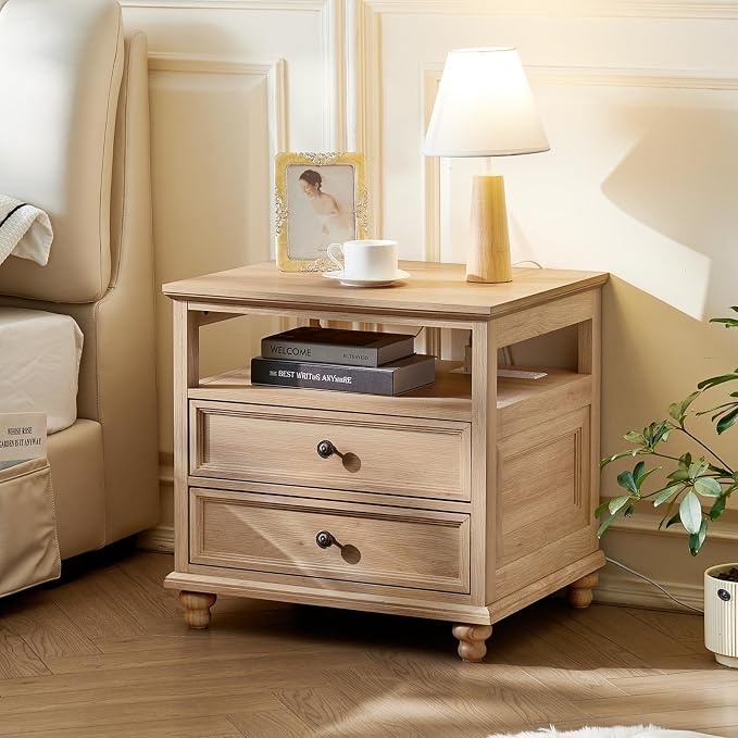 Joaxswe Farmhouse Nightstand Set of 2 - Image 3