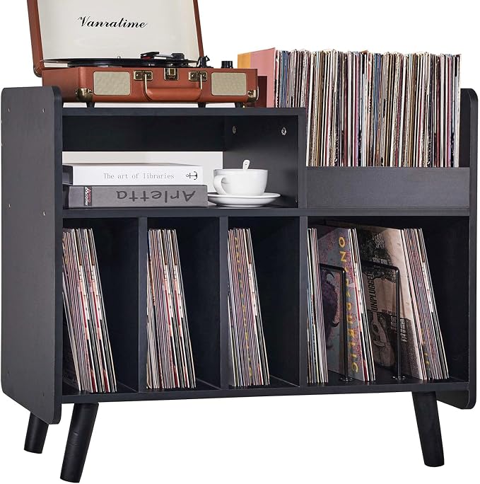Record Player Stand, Large Record Player Table Cabinet by UODERS