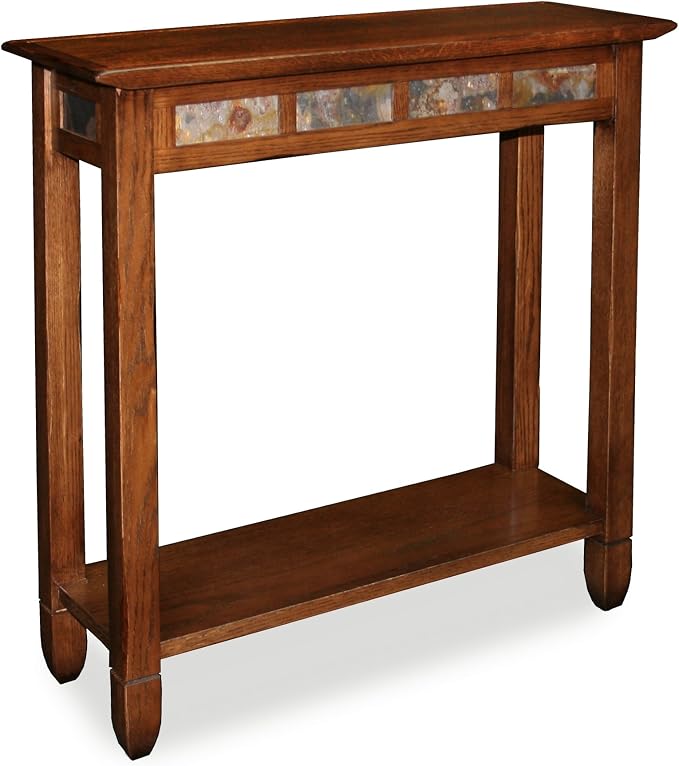 Leick Home 10059 Rustic Slate Tile Hall Console Sofa Table by LeickFurniture