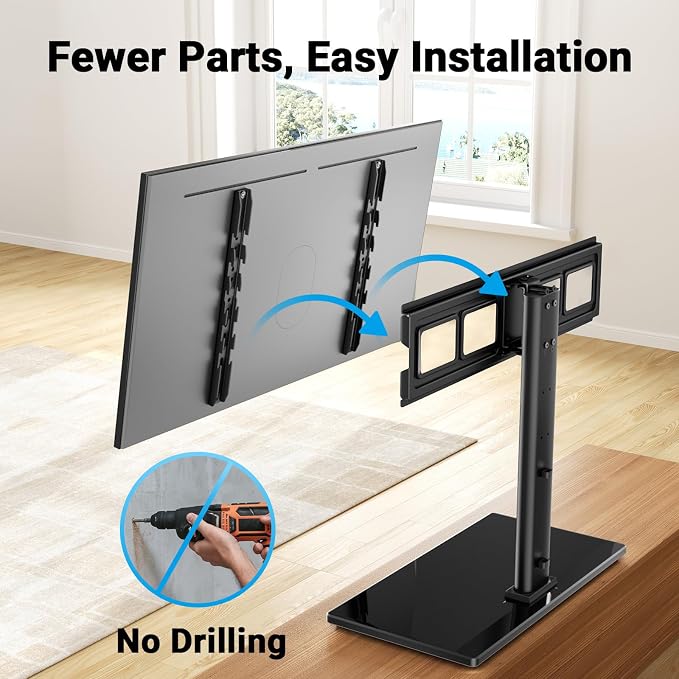 PERLESMITH Swivel Universal TV Stand Mount - Image 6