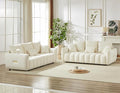 Antetek Teddy Sofa Set for Living Room, 2 Pieces Modern Deep Seat Oversized by Antetek