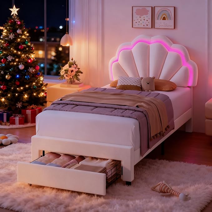 HIFIT Twin Upholstered Smart LED Bed Frame by HIFIT