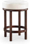 Meridian Furniture 978Cream-C Monette Collection Art Deco Counter Stool by MeridianFurniture